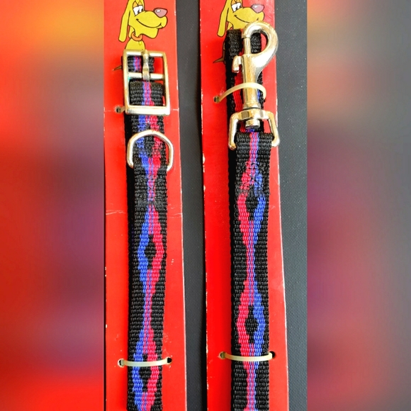 NEW Doggie Collar 18" & Leash 40"  Matching Set! Design. Durable. Colorful. - Picture 5 of 5